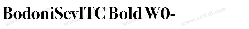 BodoniSevITC Bold W0字体转换